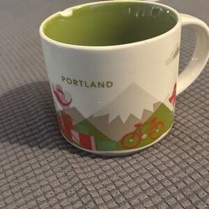 Portland Themed Mug with Green Interior